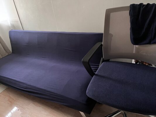 כיסוי לספה נפתחת כחול photo review