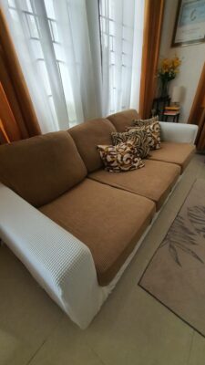 כיסוי כרית למושב ספה חום בהיר photo review
